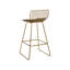 Caillier Upholstered Counter Stool with Metal Frame-2087429059