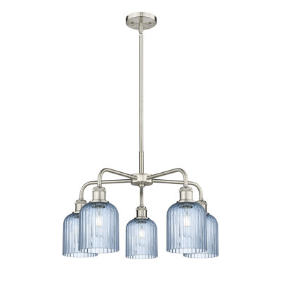 Ballston - Trig - 5 Light 23" Stem Hung Chandelier