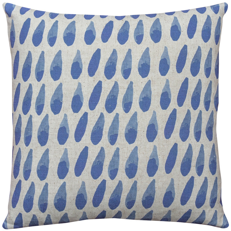 Watercolor Drop Throw Pillow, 16" H x 16" W x 6" D