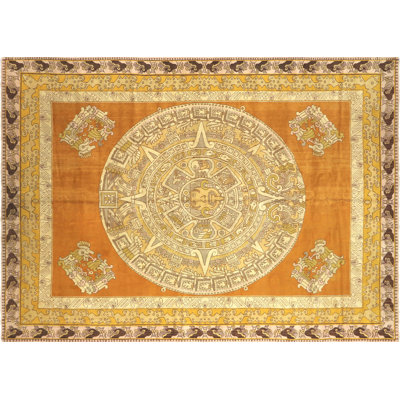 One-of-a-Kind 8'7" X 11'10" 1960s Wool Area Rug in