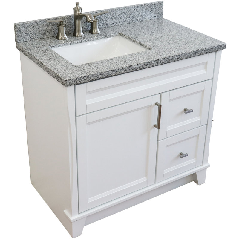 Ensemble de meuble-lavabo simple 37 po Olivianna, Gris