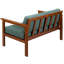Jaquaisha 113 cm W Pine Solid Wood Patio Sofa with Cushions-1082997030-1082997037