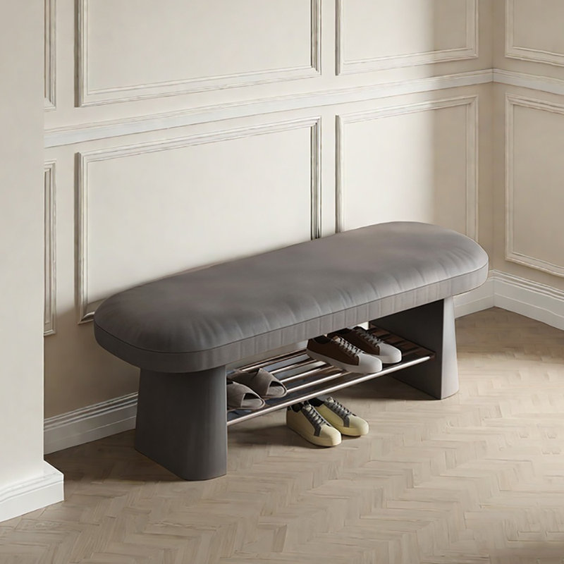 31,5 Tabouret avec range-chaussures, Gris