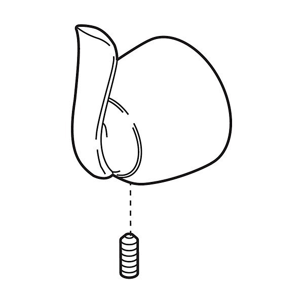 Poignée de soupape linden, Bronze-Champagne lustré