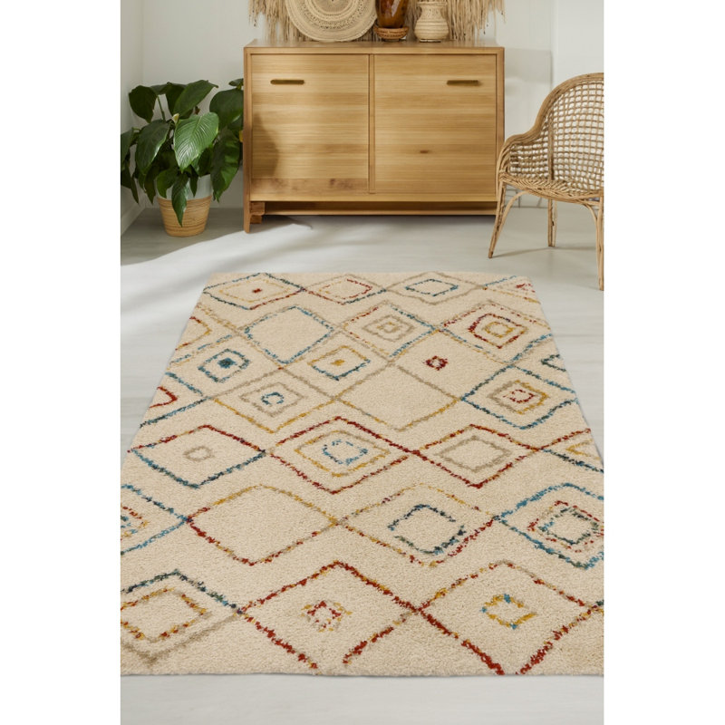 NOBLE DIAMONDS Geometric Area Rug, Rectangle 120 x 170 cm