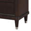 Table de chevet 2 tiroirs brun