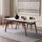 White Ash Sintered Table Oak Chairs Set