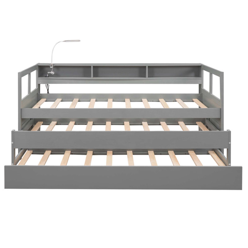 Twin XL Wood Daybed, Gray