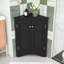 Armoire de rangement de coin de salle de bain autoportante en bois avec porte et tablettes réglables-1297978399