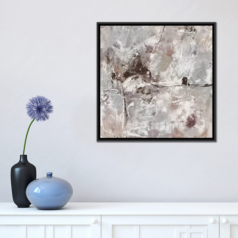«Show II», reproduction sur toile, H 18 po x l 18 po x P 1,5 po, Toile encadrée noire, Pas de tapis