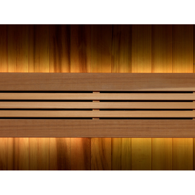Golden Designs Copenhagen 3 - Person Indoor Bluetooth Compatible Traditional  Steam Sauna in Cedar u0026 Reviews | Wayfair