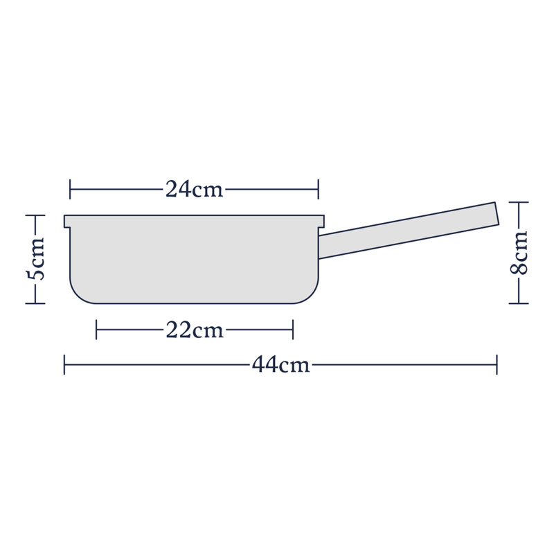 Stellar 1000 18/10 Stainless Steel Frying Pan, 24cm