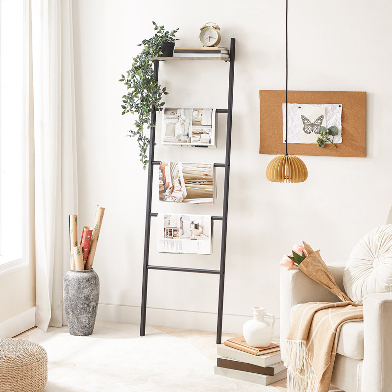 17 Stories 61'' Tall Blanket Ladder with Storage Shelf Reviews