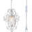 Mini Crystal Plug-In Chandelier With Adjustable Hanging Cord And On/Off Switch For Bedroom, Bathroom, And Living Room