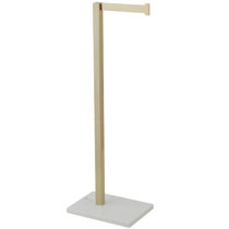 Waydeli Toilet Paper Holder Gold, Free Standing Toilet Paper Holder Stand  with Reserve for 4 Spare