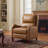 Beecher Traditional 28.75" Wide Genuine Leather Manual Club Recliner with Solid Wood Legs-292004004