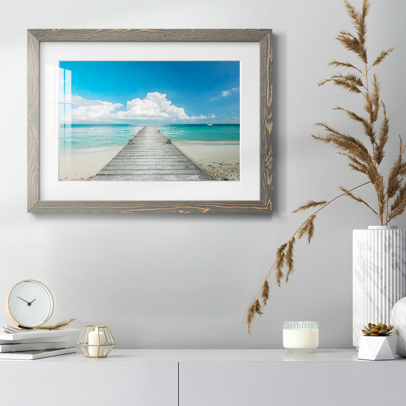 " Infinity Pier ", Gray, 18" H x 26" W x 1.5" D