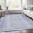 Machine Washable Indoor/Outdoor Xhevrie Blue Rug-118700851