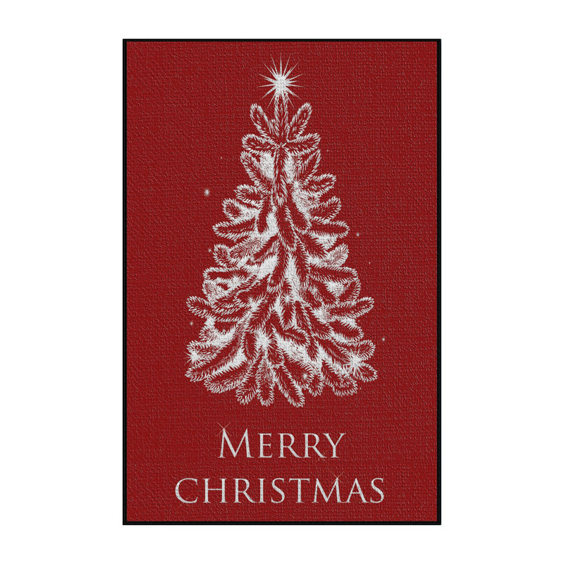 Tapis rouge Christmas, Rectangle 4 pi x 6 pi