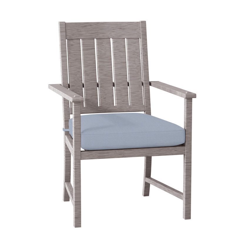 Chaise avec accoudoirs Croquet - huître, Huître, Pas de soudure, Chambray tonnelle
