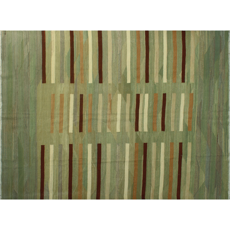 Tapis vert Winchester Kilim Chayan