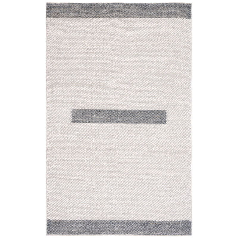 Tapis ivoire / gris Abdulkarim 324NAT324G, Carré 6 pi