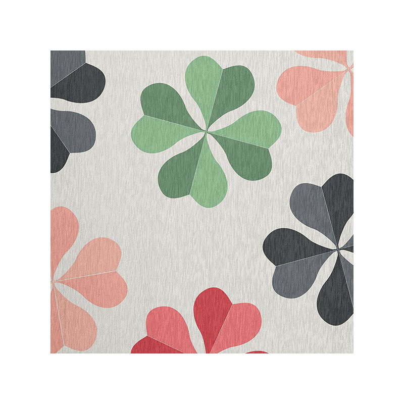 Chenille Floral Indoor Rug, Rectangle 4' x 6'