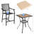 2 - Person Patio Dining Set with Square Table , Cushions Included