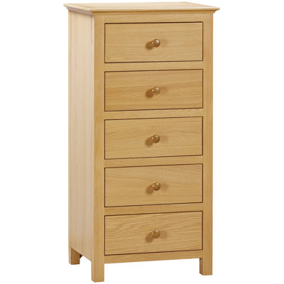 Taounate 50cm W 5 - Drawer Chest of Drawers