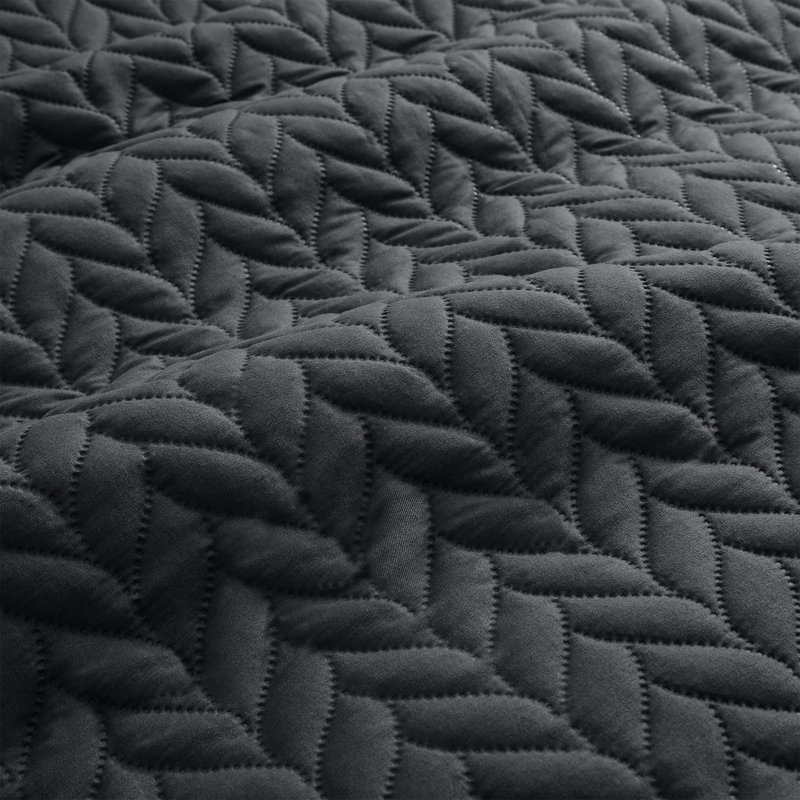 Ensemble de couvre-lit matelassé en microfibre moderne et contemporaine, Couvre-lit double / grand + 2 taies d'oreiller sta
