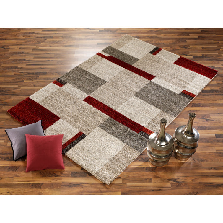 Foulton Shaggy Brown/Red Rug