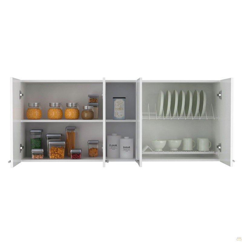 Armoire murale Ontario, porte double, Blanc