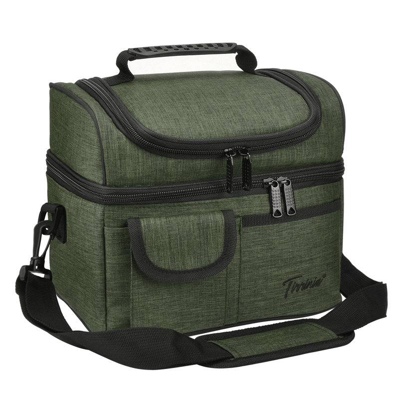 Sac à lunch à double compartiment pour femme Tirrinia, Vert