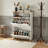 Modern Slim Wooden Entryway Shoe Cabinet, 24.7-Inch Width, With 2 Flip-Tops + 1 Pull-Down Drawer, Freestanding, Suitable For Front Entrances And Hallways, White.