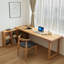 62.99" Burlywood L-Shaped Solid Wood desk-109695006