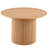 Walnut Wood Veneer Tabletop 47 Inch Round Dining Table For 4, Modern Farmhouse Kitchen Table, 47 Inch Round Dining Tables With Wood Strip Base