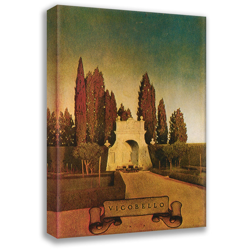 Toile tendue Vicobello, Siena par Maxfield Parrish, H 48 po x l 33 po