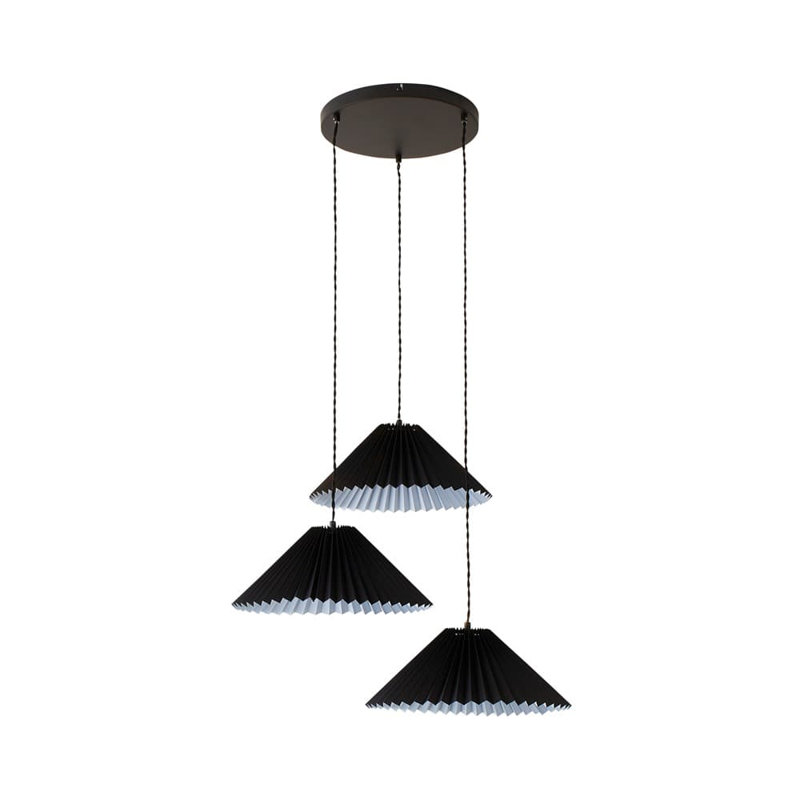 Kameron 3 - Light Painted Shaded Pendant, Yes, Black