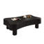 Table basse à plateau relevable de 42 po pour les petits espaces de vie, système hydraulique silencieux, 3 compartiments de rangement cachés, conception en coin sécuritaire, assemblage rapide, pièce noire de 42 po avec élévateur, panneau cannelé incurvé