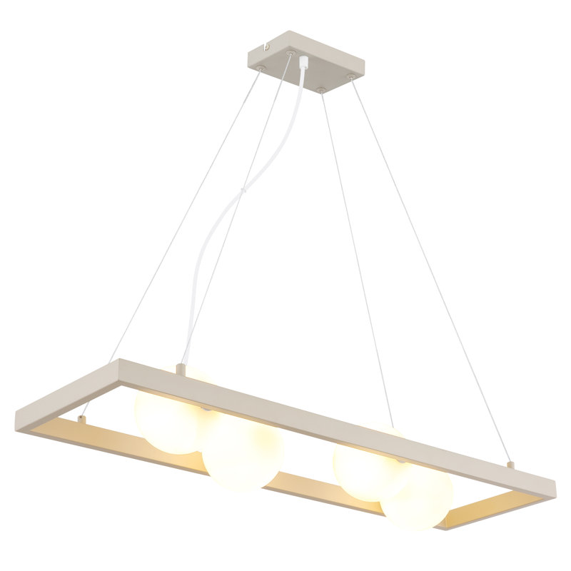 Taimur 4 - Light Natural Geometric Pendant
