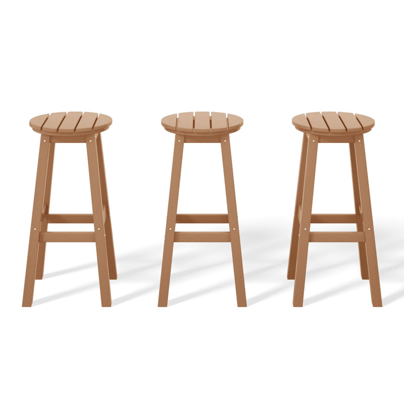 Tabouret de bar rond 29 po Laguna, Brun