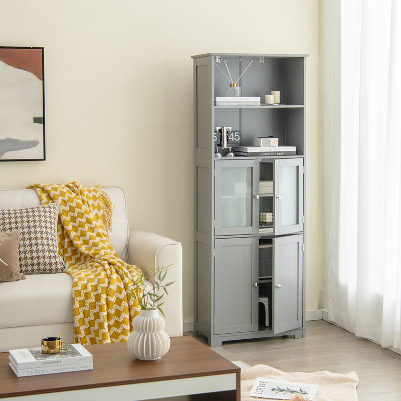 Amajae Freestanding Linen Cabinet