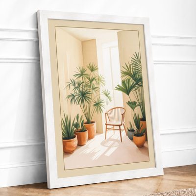 Quiet Corner Sanctuary Minimalist - Framed Print