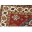 Tapis oriental rouge en laine noué à la main Nabeel