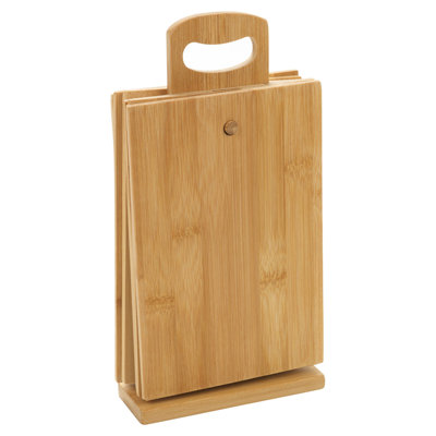7 Piece Bamboo Chopping Board Set