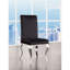 Ensemble de 2 chaises d'appoint en tissu et en acier inoxydable