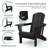 Clitheroe Foldable HDPE Adirondack Chair-2091263577
