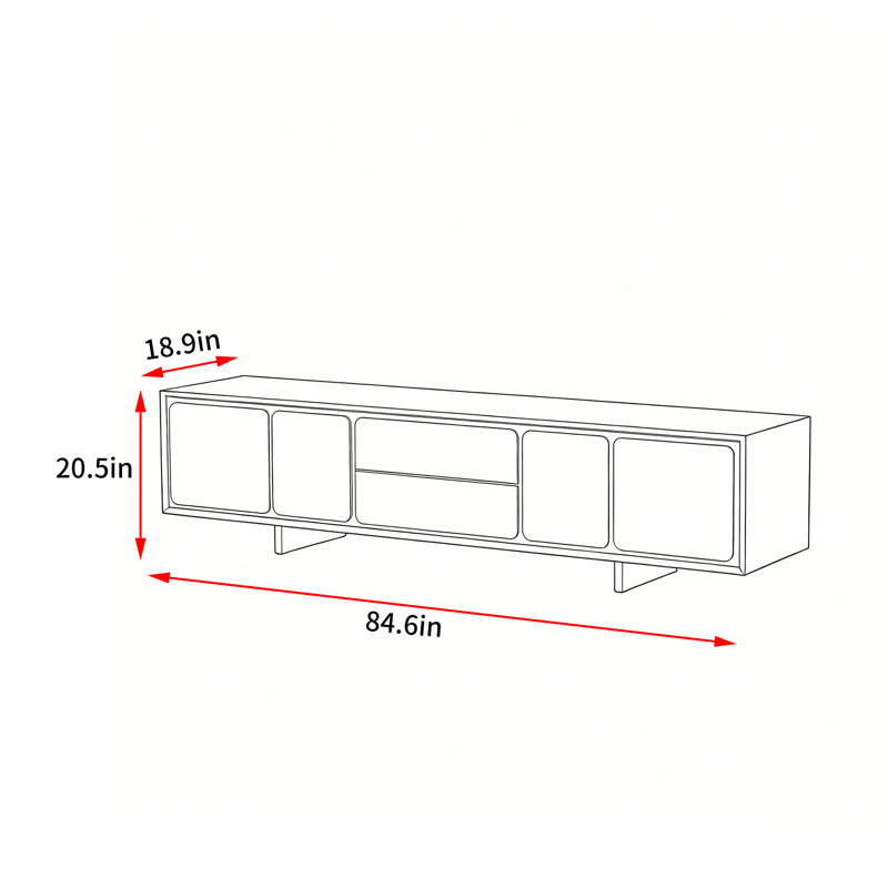 Italian Minimalist Style TV Stand