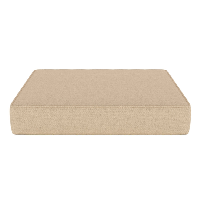 Lotta Sunbrella® Outdoor Ottoman Cushion, 3.5" H x 23.5" W x 20.5" D, Sunbrella® Canvas Antique Beige