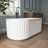 67'' Freestanding Tub Acrylic Soaking Bathtub